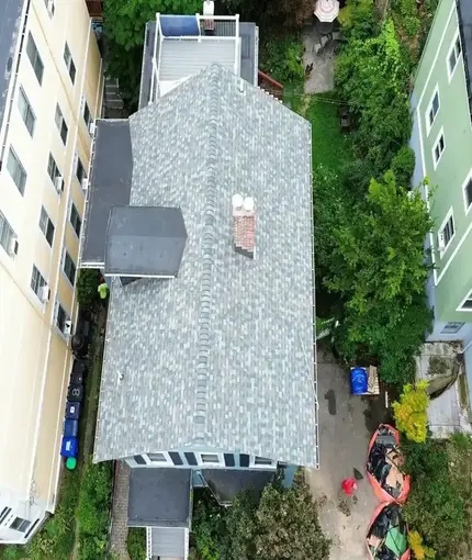 After Hail Damage Replacement insurance Claim, Arlington VA After approving insurance roof replacement in hail damage completed in Arlington Virginia