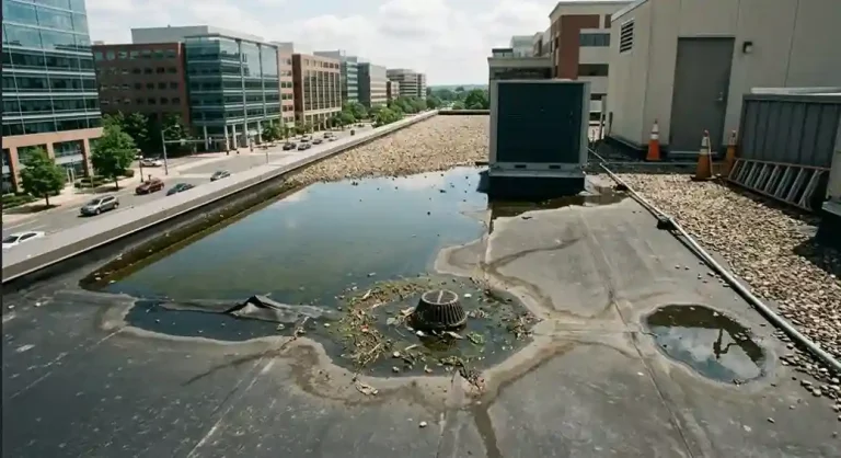 Flat Roof Drainage Problems in Arlington VA and How to Fix Them